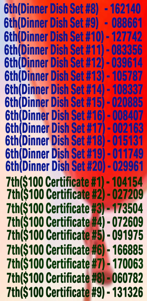 Winning Numbers 3